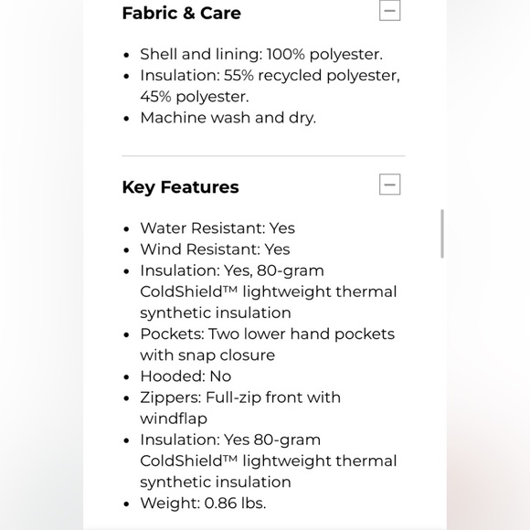 NWT L.L. Bean Colorblock Puffer Jacket - Picture 5 of 8